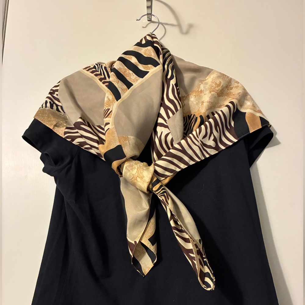 Animal print scarf